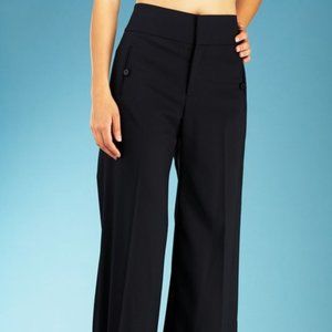 Chaiken Gray wool casino trouser slacks wide leg